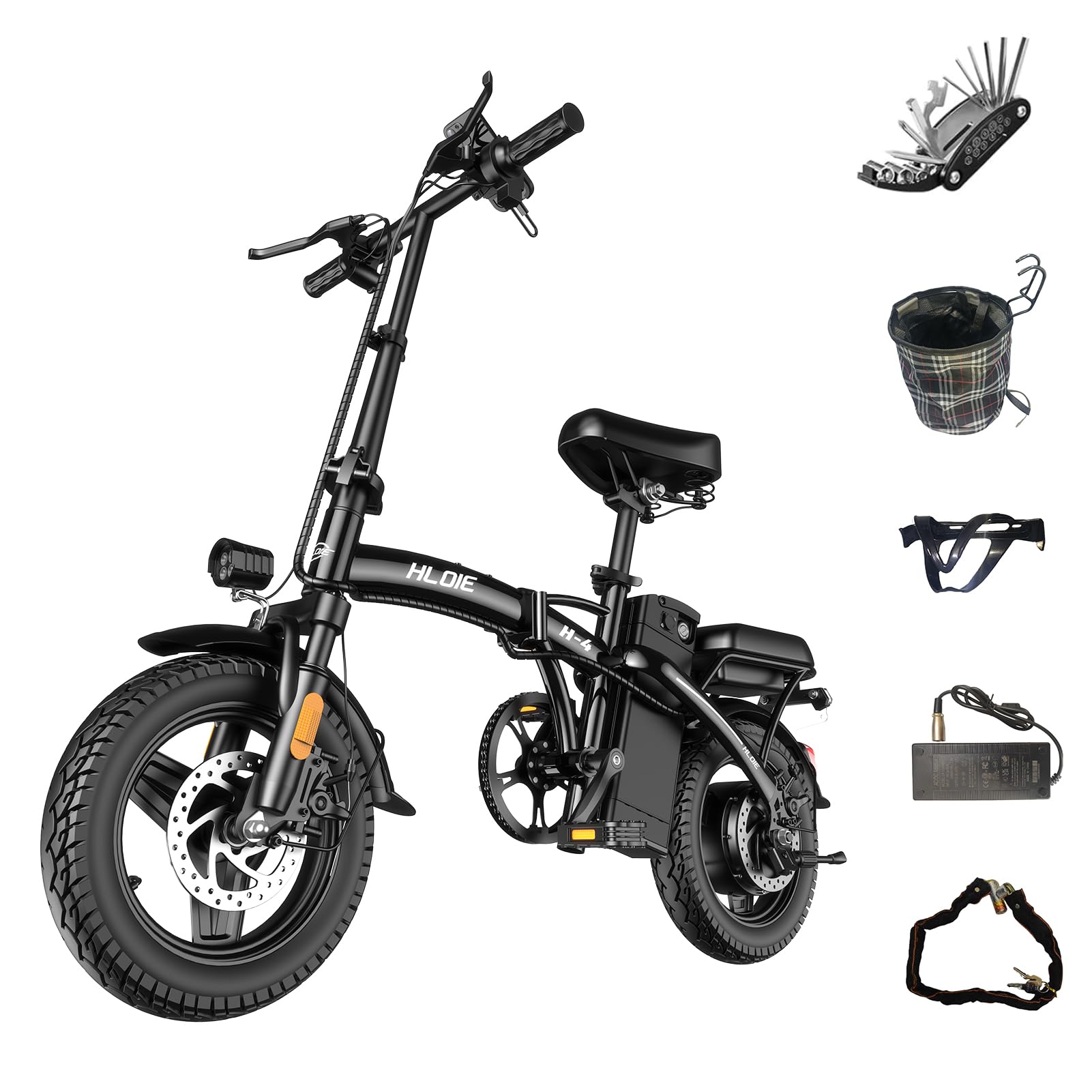 Amazon.com: Tuziwuzs Folding Electric Bike for Adults, Peak 500W